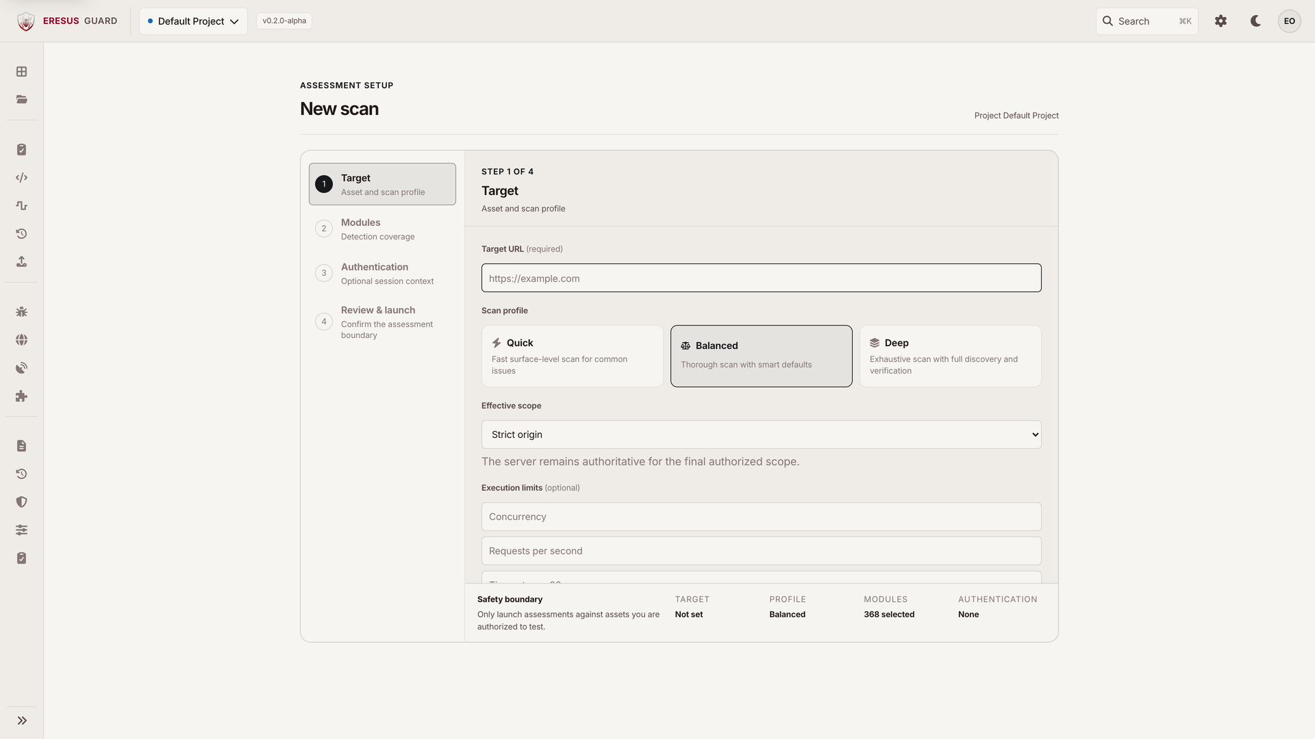 New assessment in Workbench